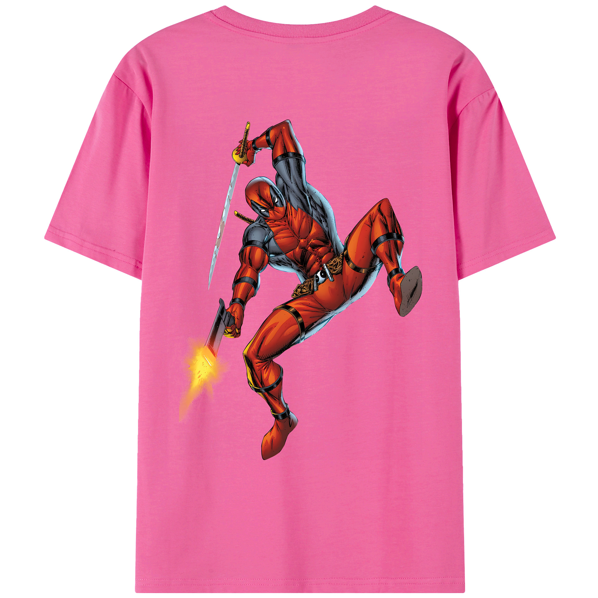 （画像用） Deadpool デッドプール レディース半袖Tシャツ(バックプリント)